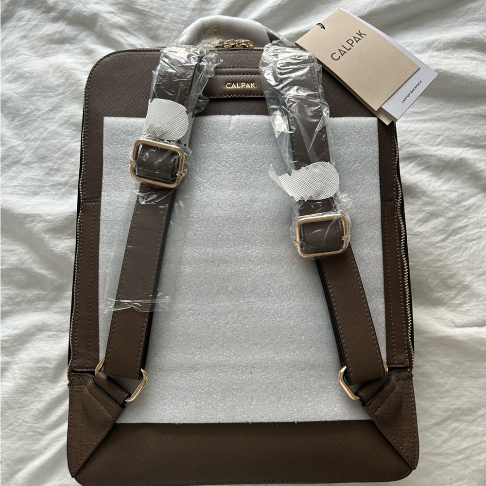 Calpak Kaya 15 inch Laptop Backpack in Mocha - Picture 2 of 11